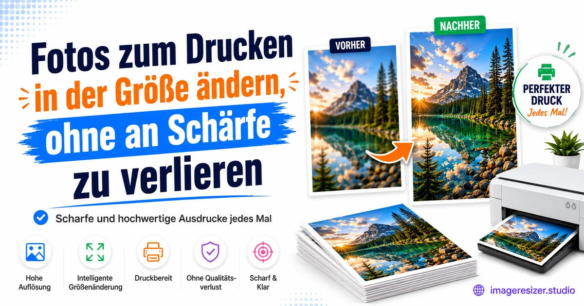 Fotos zum Drucken in der Größe ändern, ohne an Schärfe zu verlieren