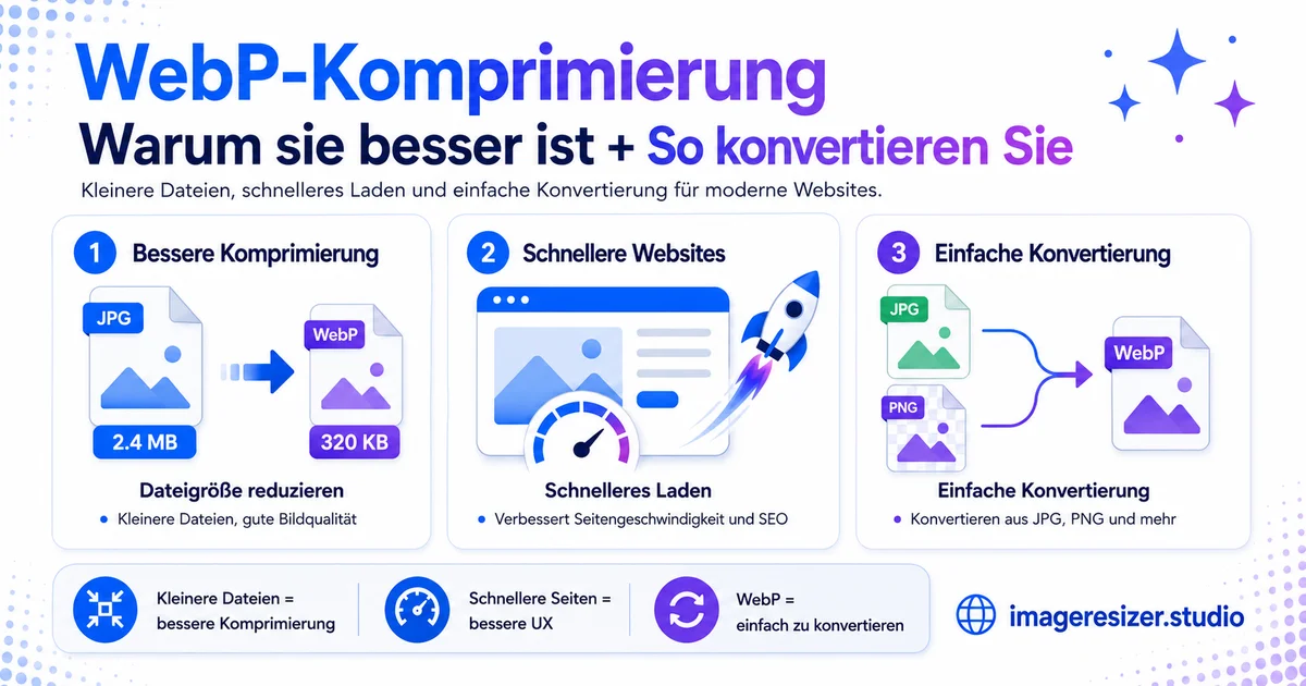 WebP-Komprimierung: Warum sie besser ist + So konvertieren Sie