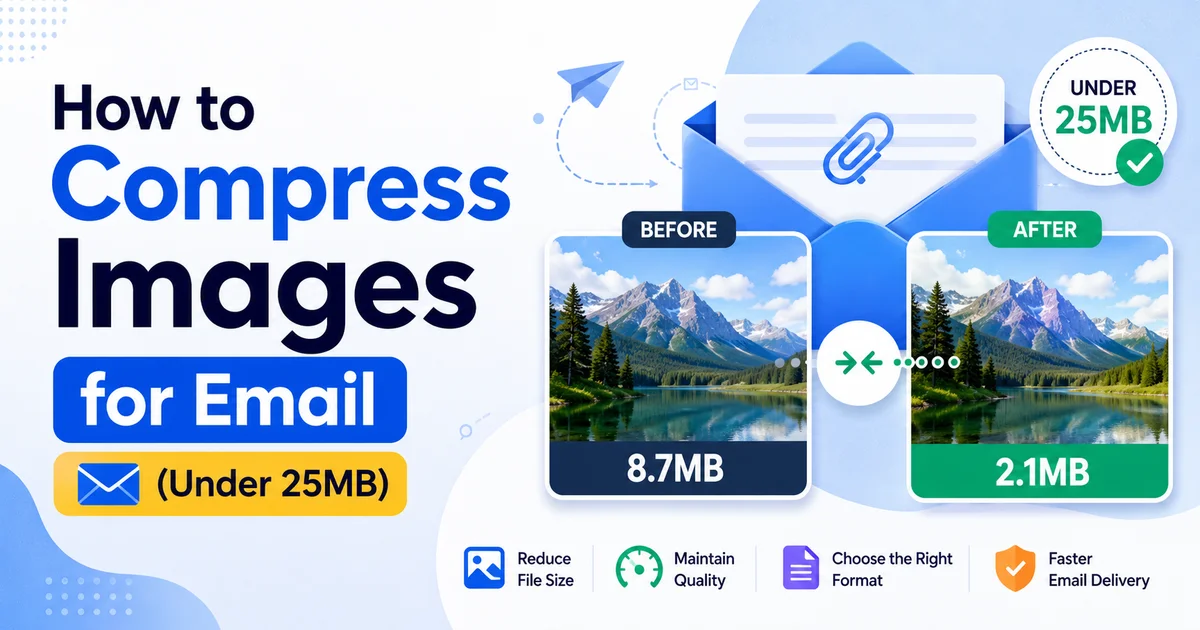How to Compress Images for Email (Under 25MB)