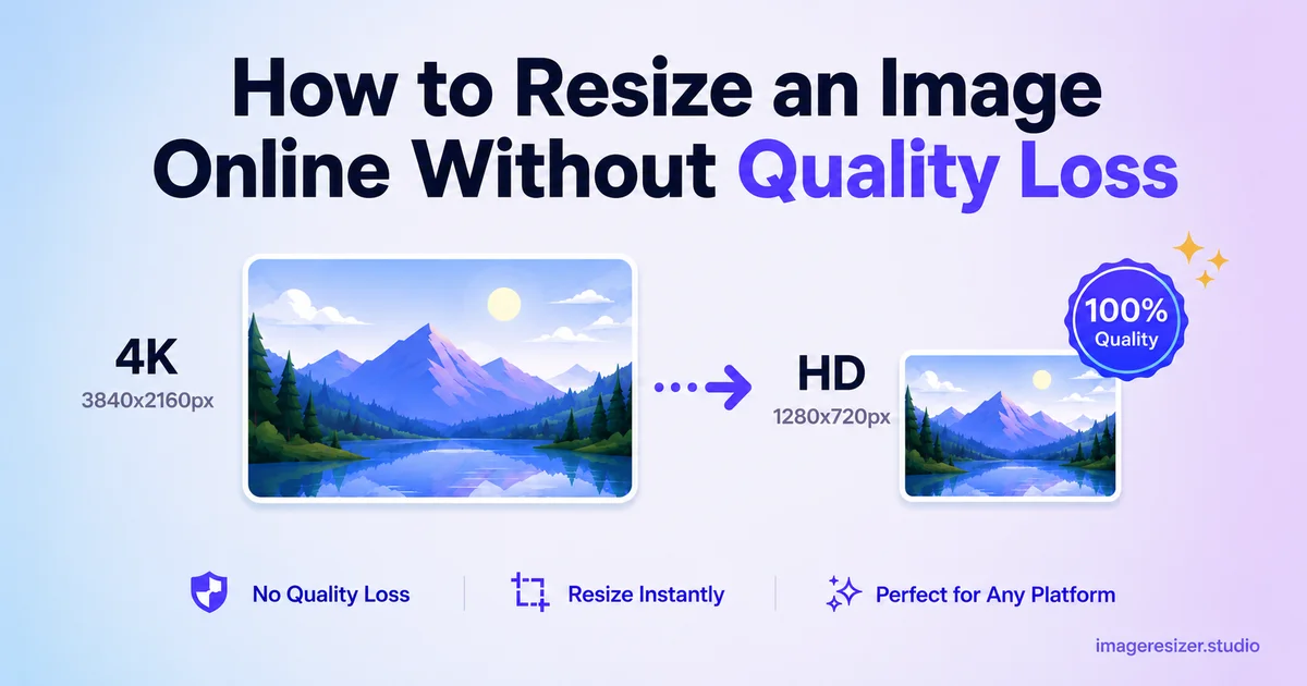 How to Resize an Image Online Without Quality Loss