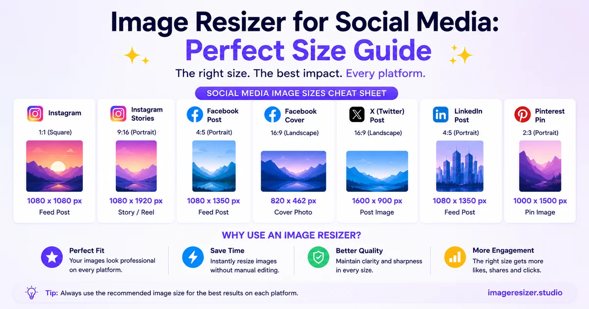 Image Resizer for Social Media: Perfect Size Guide