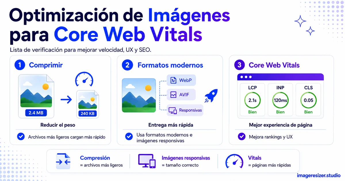Optimización de Imágenes para Core Web Vitals: Lista de Verificación