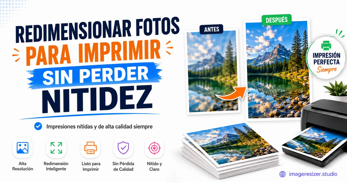 Redimensionar Fotos para Imprimir sin Perder Nitidez