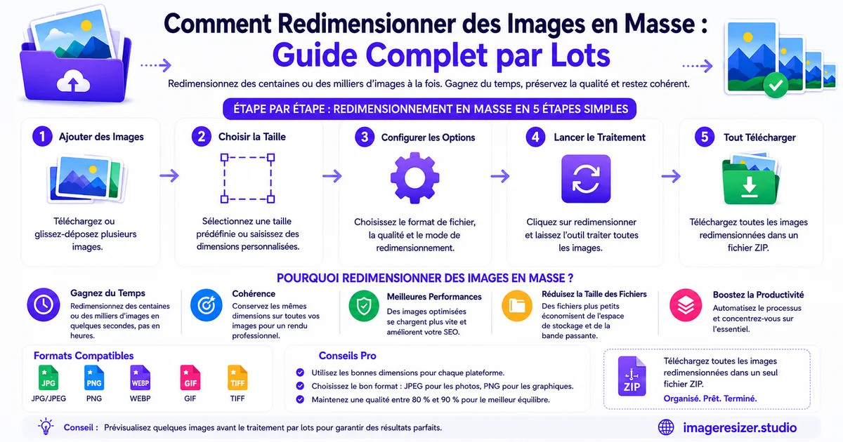 Comment Redimensionner des Images en Masse : Guide Complet par Lots