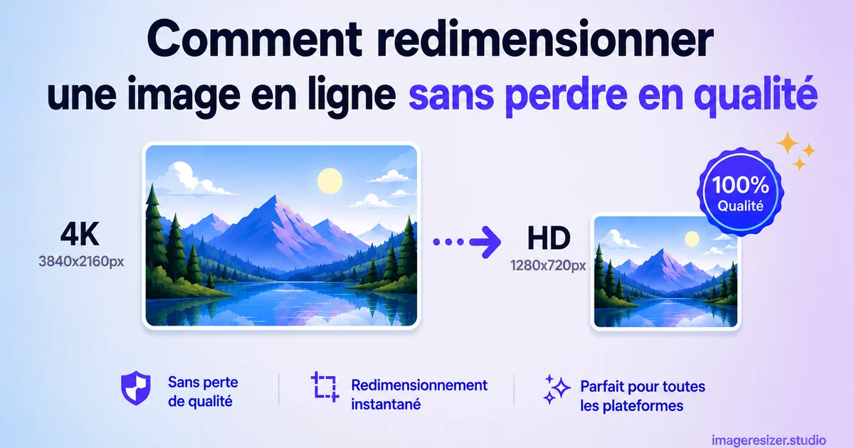 Comment redimensionner une image en ligne sans perdre en qualité