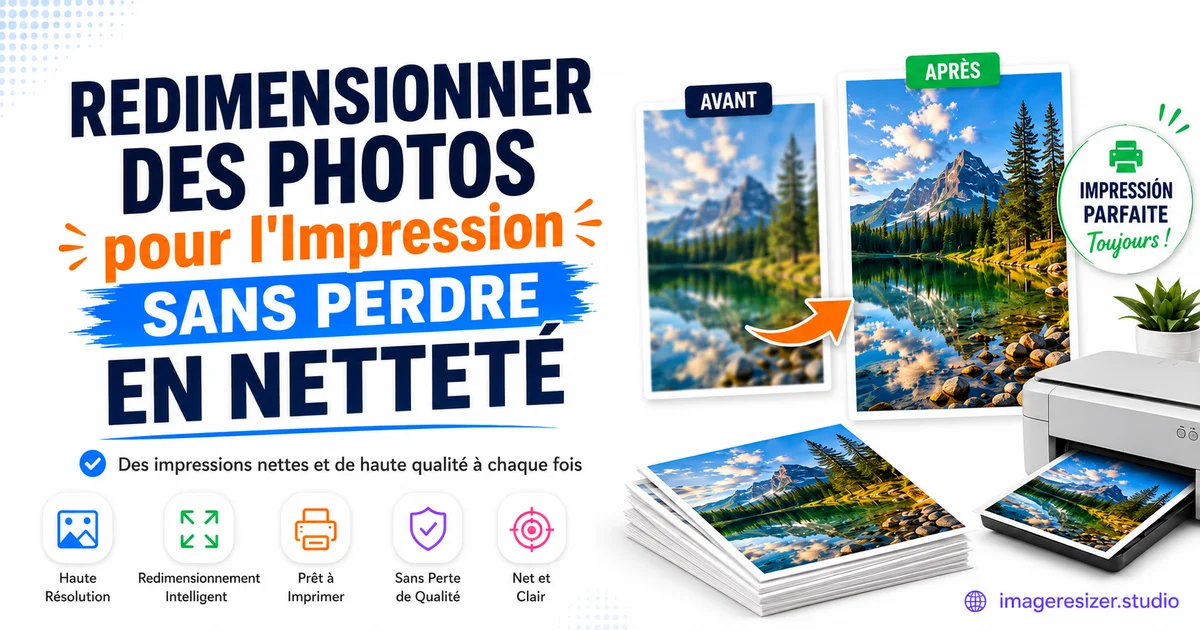 Redimensionner des Photos pour l'Impression sans Perdre en Netteté