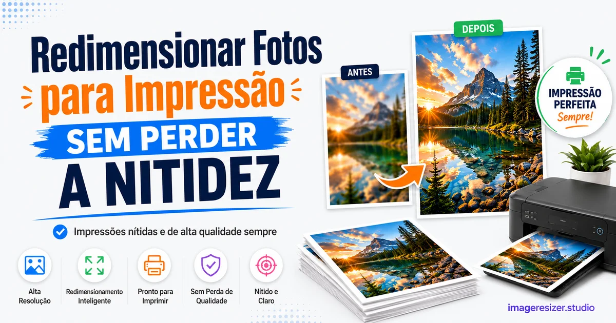 Redimensionar Fotos para Impressão Sem Perder a Nitidez