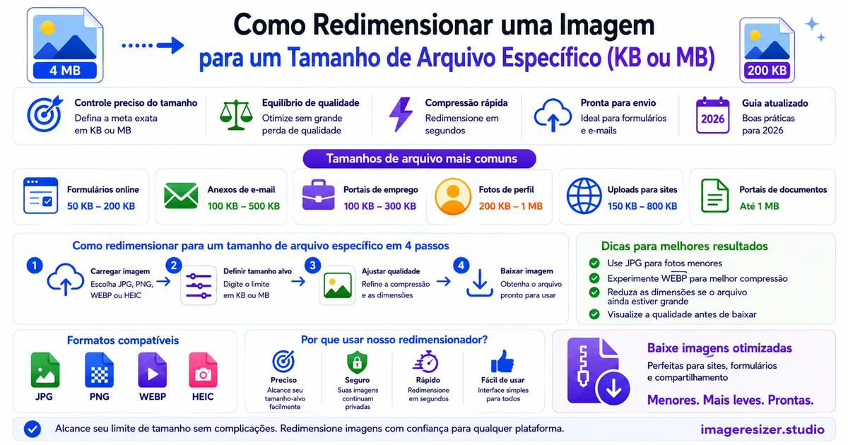 Como Redimensionar uma Imagem para um Tamanho de Arquivo Específico (KB ou MB)