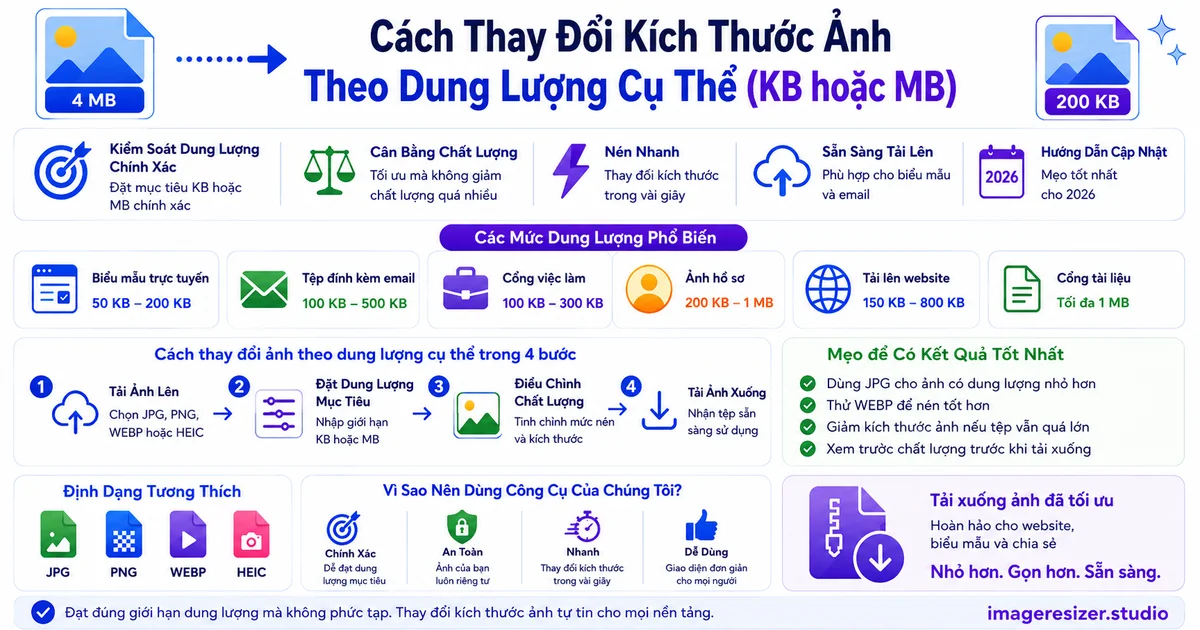 Cách Thay Đổi Kích Thước Ảnh Theo Dung Lượng Cụ Thể (KB hoặc MB)