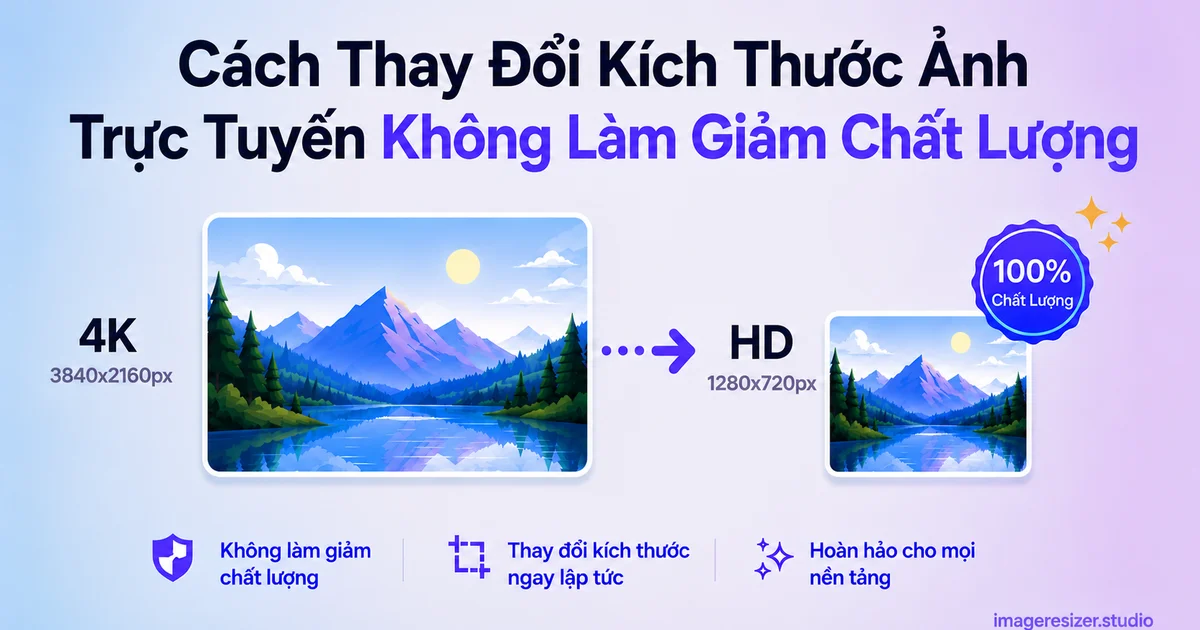 Cách Thay Đổi Kích Thước Ảnh Trực Tuyến Không Làm Giảm Chất Lượng